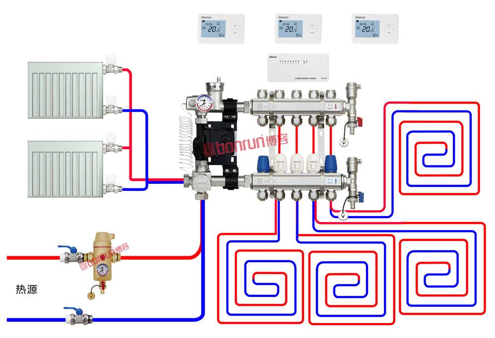 双末端采暖系统图